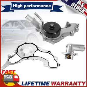 Water Pump & Thermostat Housing For 2018 2017 2016-2011 Jeep Grand Cherokee 3.6L - Picture 1 of 14