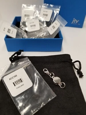 JTV White Rhodium Over Sterling Silver Magnetic Clasp (Lot Of 6) - Image 1 of 4