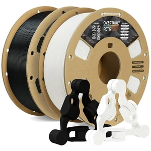 PETG Filament 1.75mm 2kg Schwarz Weiß 3D-Druckfaden mit hoher Genauigkeit - Bild 1 von 10