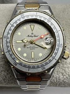 Mathey-Tissot Ladies Watch New Battery 26MM 6.5" Two Tone E77 - Picture 1 of 9