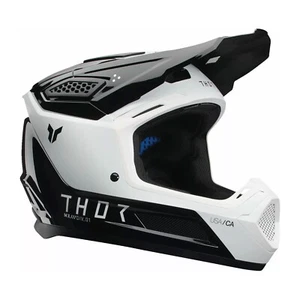 Thor Motocross Fleet Helmet - STORM BLACK / WHITE - Picture 1 of 5