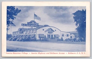 1940s Bellmore Long Island NY Sunrise Bavarian Village Dinner Club  UNP Postcard - Picture 1 of 2