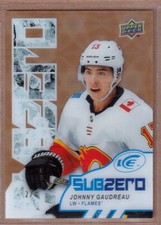2017-18 Upper Deck Ice Sub Zero Gold #SZ39 Johnny Gaudreau 2/8 - Calgary Flames