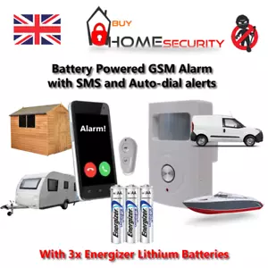 Van Cargo Shed Caravan Alarm Anti Tool Theft 4G GSM SMS Call Alerts 130dB Siren - Picture 1 of 1