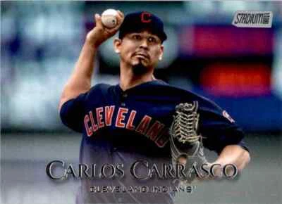 2019 Stadium Club #37 Carlos Carrasco Cleveland Indians Baseball Card - Image 1 of 2