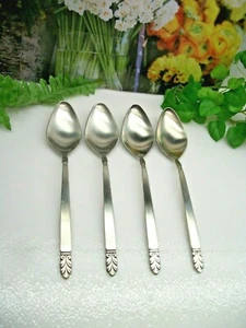 4   International Silver Deluxe   NORSE  Stainless Steel  Oval Place Soup Spoons - Picture 1 of 6
