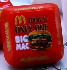 Miniature Dollhouse McDonald's Big Mac Box 1:12th Scale Miniature  - Picture 1 of 3