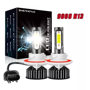 H13 LED Headlight Bulbs for Dodge Ram 1500 2500 3500 2006-2012 High Low Beam Kit - Picture 1 of 6