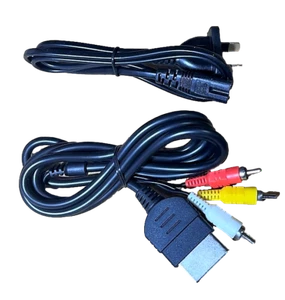 Xbox Original AV Cable and Power Cord *Brand New Aftermarket Free Post AU Plug - Picture 1 of 2