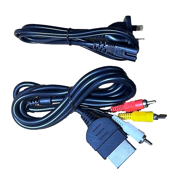 Xbox Original AV Cable and Power Cord *Brand New Aftermarket Free Post AU Plug - Image 1 of 3