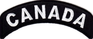 CANADA ROCKER Iron On Patch Biker Logo - Picture 1 of 1