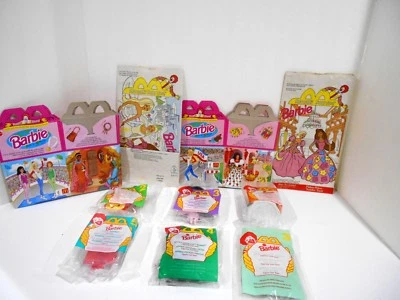 LOTE DE 4 JUGUETES 1995 McDONALDS BARBIE HAPPY FOOD DOS 1996 + 4 CAJAS Y 3 BOLSAS Foto 1 de 4