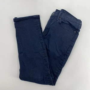 Levis 511 Jeans Mens Tag 36x32 Actual 35x29.5 Blue Slim Dark Casual Stretch - Picture 1 of 13