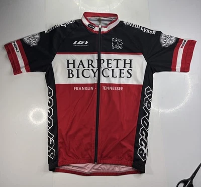 Camiseta deportiva de ciclismo Louis Garneau Harpeth Bicycles roja negra para mujer talla M Foto 1 de 4