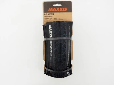 NEW! Maxxis Reaver 700 x 45C Hyper-X 120TPI EXO Tubeless Ready Gravel Race Tires - Image 1 of 4