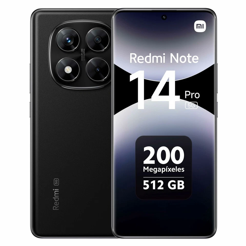 Xiaomi Redmi Note 14 Pro 5G Dual SIM 12GB RAM 512GB - Midnight Black EU