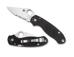 Spyderco Knives Para 3 Compression Lock Black G10 Stainless C223GPS Pocket Knife - Picture 1 of 4