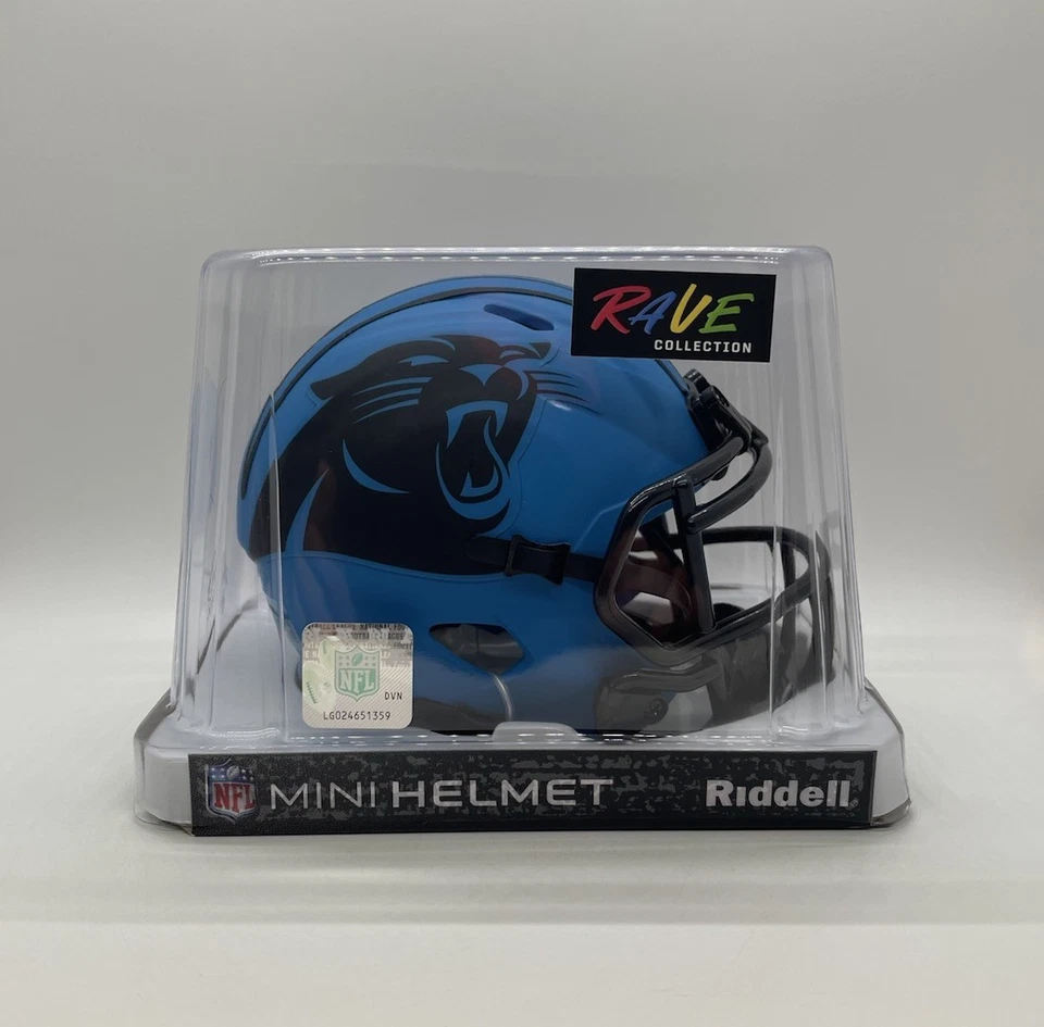 Carolina Panthers Helmet Riddell Replica Mini Speed Style Rave Alternate
