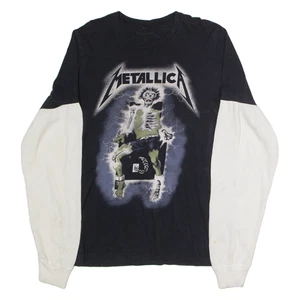 METALLICA Mens Band T-Shirt Black Long Sleeve M - Picture 1 of 6