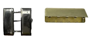 Prendedor y punta de cinturón con insignia de rango de capitán de plata esterlina - sólido, elegante, pequeño 1" - Imagen 1 de 5