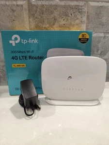 TP-Link TL-MR105 300Mbps WiFi 4G Router Cat4 LTE Network Nano Sim Slot Unlocked - Picture 1 of 10