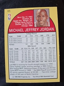 1990-91 NBA Hoops - Michael Jordan #65 - Picture 1 of 2