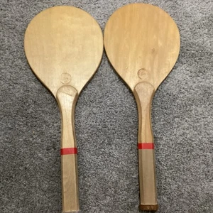 (2) Badminton Paddle Sells Aerial Tennis Co. Vintage Badminton Paddles - Picture 1 of 6