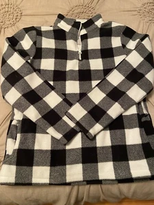 Children’s place Buffalo plaid Size 14 Fleece Girls - Picture 1 of 3
