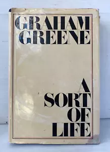 A Sort Of Life~ Graham Greene 1971 1st Printing HC/DJ VTG (FC212-4Q1022 - Picture 1 of 9