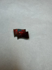 Mongolian People's Republic & Soviet Union USSR Friendship Flag Badge RARE - Picture 1 of 7