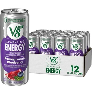 Sparkling Pomegranate Blueberry Juice Energy Drink 11.5 fl oz Can 12 Pack - Picture 1 of 5