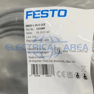 1PC FESTO New KMEB-1-24-5-LED 151689 Plug socket with cable Fast delivery #F - Picture 1 of 2