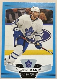 2019-20 NAZEM KADRI O-PEE-CHEE OPC BLUE PARALLEL SP #445 MAPLE LEAFS