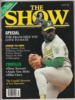 1990 July The Show Baseball Magazine---A's Dave Stewart - Image 1 of 2