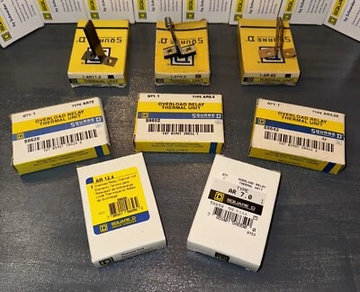 NIB Square D Type AR Thermal Overload Heater Units -Many Sizes!!! - Image 1 of 4