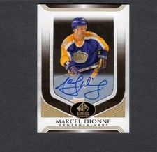 2020-21 SP Signature Edition Legends Gold Foil Auto Marcel Dionne LA Kings