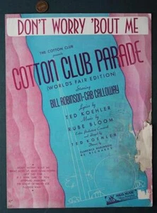 1939 New York Weltausstellung Baumwolle Club Noten Bill Robinson & Cab Calloway- - Bild 1 von 1