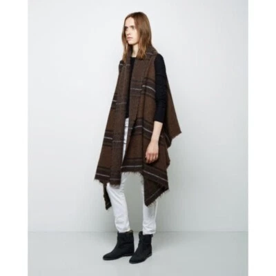 Chaleco caftán en blanco ISABEL MARANT Idoa mezcla mohair Foto 1 de 4