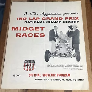 1957 USAC Midget Turkey Night Grand Prix Program, Parsons/Bettenhausen Cover - Picture 1 of 18