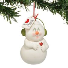 Dept 56 - Snowpinions - I Love (Red Heart) Dad - Ornament - 4060160