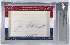 2017 Leaf Sports Icons Cut Signatures /13 Joe Schmidt Auto HOF