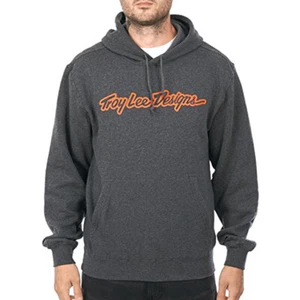 Troy Lee Designs TLD Signature Pullover Hoodie Charcoal Grey Men's Size Large - Picture 1 of 1