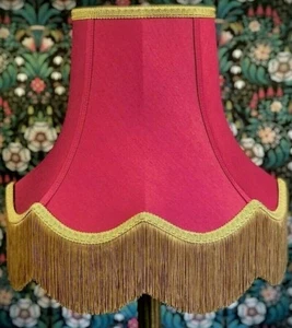 Fuchsia Pink Gold Lampshade Standard Floor Lamps Table Ceiling Wall Lights - Picture 1 of 5