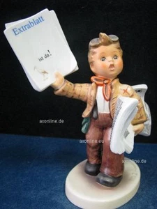 Goebel Hummel Figur, Hum 2113, "Zeitungsjunge", Event-Figur, Zur Geburt - Bild 1 von 1