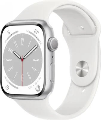 MP6K3TY/A A2770 APPLE WATCH 8 41MM CASSA ALLUMINIO BIANCO CINTURINO SPORT BIANCO - Immagine 1 di 4