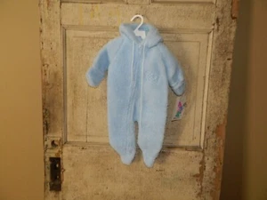 Vintage Gerber One Piece Fleece Fuzzy Pram Size 6M (T-24) - Picture 1 of 5