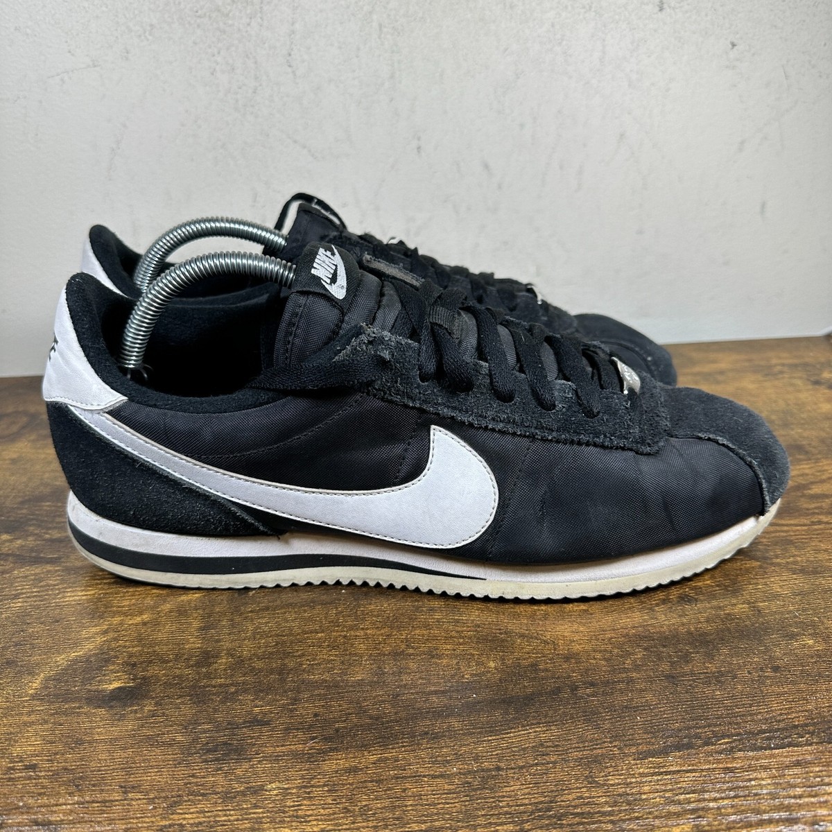 Nike Cortez Basic Nylon Black White for Sale | Authenticity Nike Cortez Basic Nylon Black White for Sale | Authenticity