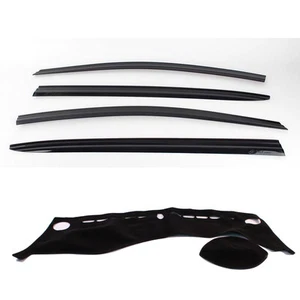 Smoke Weather shields with Dash mat for 2013 - 2017 KIA Cerato Hatch - Picture 1 of 12