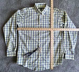 BROOKS BROTHERS New Boy’s XL Golden Fleece Shirt Plaid Cotton Button Down Blue - Picture 1 of 24