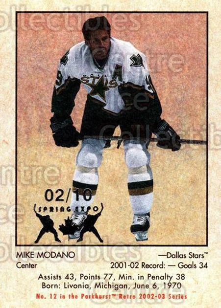 2002-03 Parkhurst Retro Spring Expo #12 Mike Modano - Image 1 of 1
